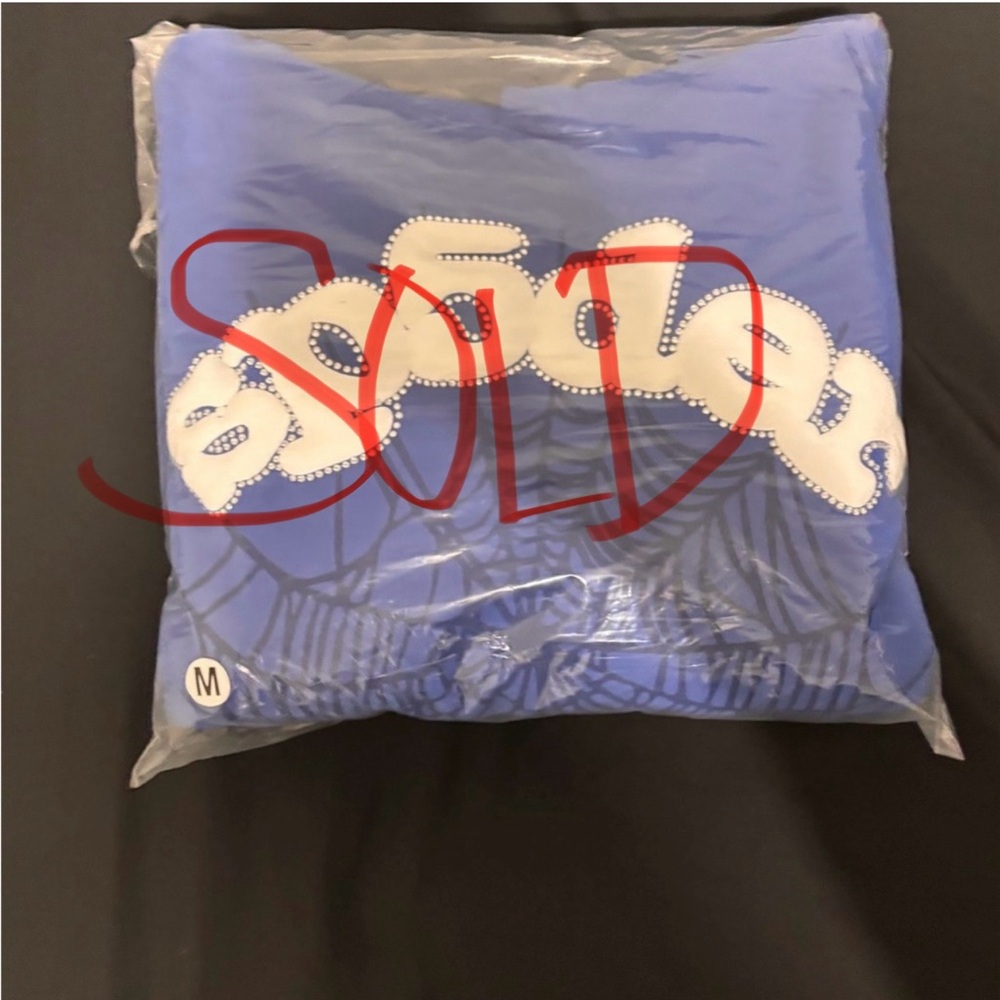 Blue Sp5der Graphic Hoodie